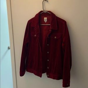 Red corduroy jacket